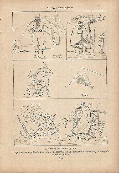 LAMINA 12063: Dibujos sobre la Primera Guerra Mundial