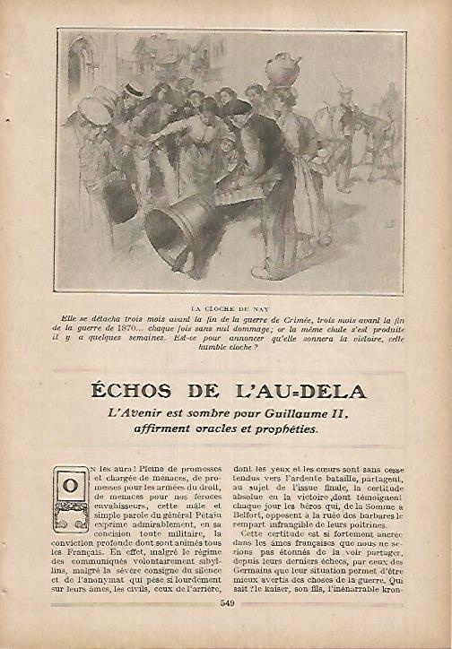 LAMINA 12070: La Cloche de Nay