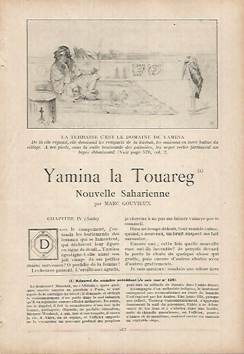 LAMINA 12077: Ilustracion para Yamina la Touareg