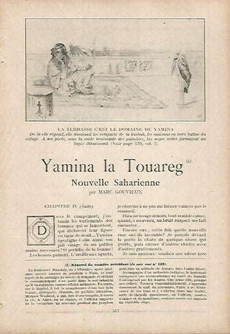 LAMINA 12077: Ilustracion para Yamina la Touareg