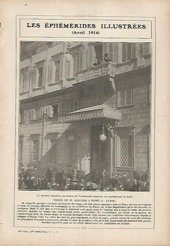 LAMINA 12081: Visita de M. Asquith a Roma