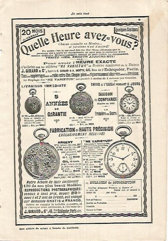 LAMINA 12094: Publicidad de Heure Exacte