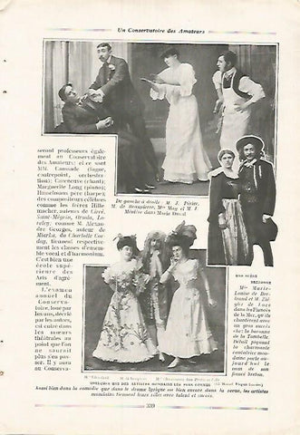 LAMINA 12128: Actores famosos de 1907