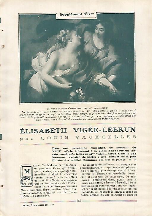 LAMINA 12148: La paix ramenant l abondance por Elisabeth Vigee Lebrun