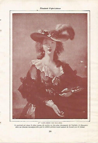 LAMINA 12151: Autorretrato de Elisabeth Vigee Lebrun