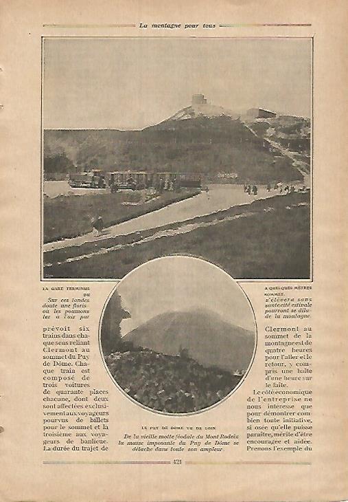 LAMINA 12166: Vista del Puy de Dome