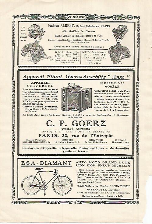 LAMINA 12174: Publicidad de C. P. Goerz