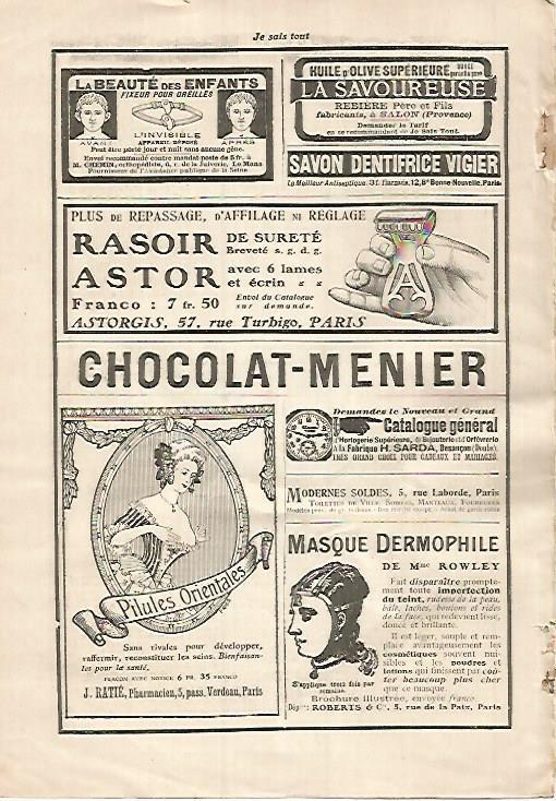 LAMINA 12178: Publicidad de Chocolate Menier