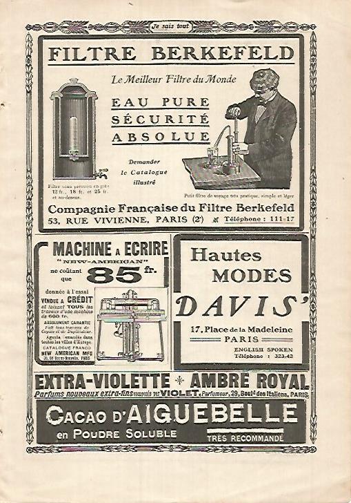 LAMINA 12179: Publicidad de Filtre Berkefeld