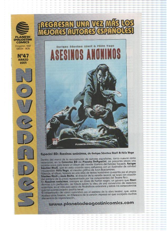 PLANETA DE AGOSTINI COMICS Boletin de NOVEDADES, Numero 47: MARZO 2005