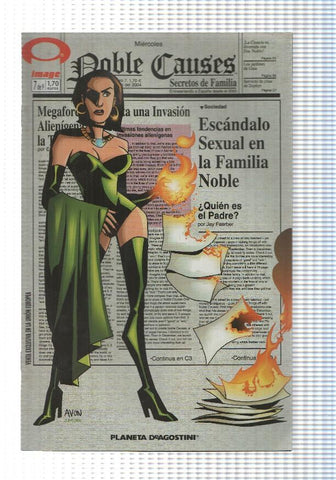 comic, Image: Noble Causes num 7 - Secretos de Familia segunda parte. Creado y escrito por Jay Faerber