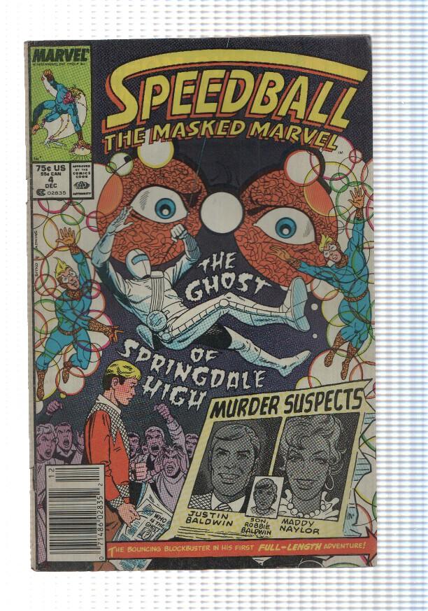 comic, Marvel: Speedball vol. 1 num 04 (December 1988) - Ghost of Springdale High