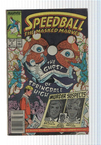 comic, Marvel: Speedball vol. 1 num 04 (December 1988) - Ghost of Springdale High