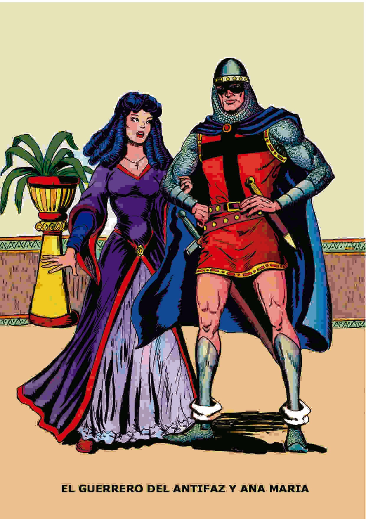 Poster DIN 4 medida 21 x 29,5 cm modelo 006 (1): El Guerrero del Antifaz y Ana Maria