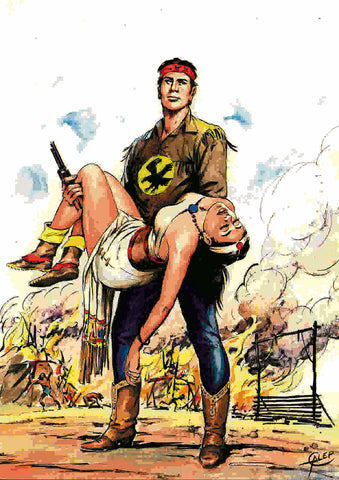 Poster DIN 4 medida 21 x 29,5 cm modelo 011 (1): Tex Willer