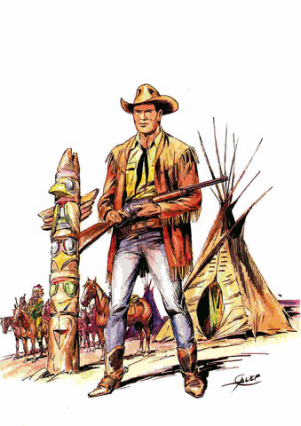Poster DIN 4 medida 21 x 29,5 cm modelo 010 (1): Tex Willer