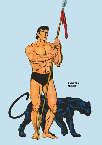 Poster DIN 4 numero 0442: Pantera Negra de Miguel Quesada