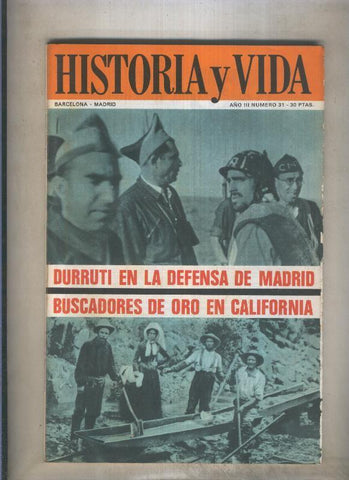 Historia y Vida numero 031 (numerado 1 en trasera(