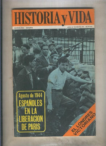 Historia y Vida numero 036 (numerada 1 en trasera(
