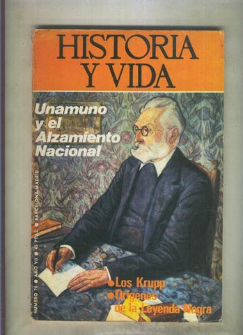 Historia y vida numero 076 (numerado 1 en trasera)