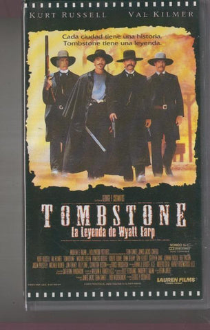 Video VHS: Tombstone La leyenda de Wyatt Iarp