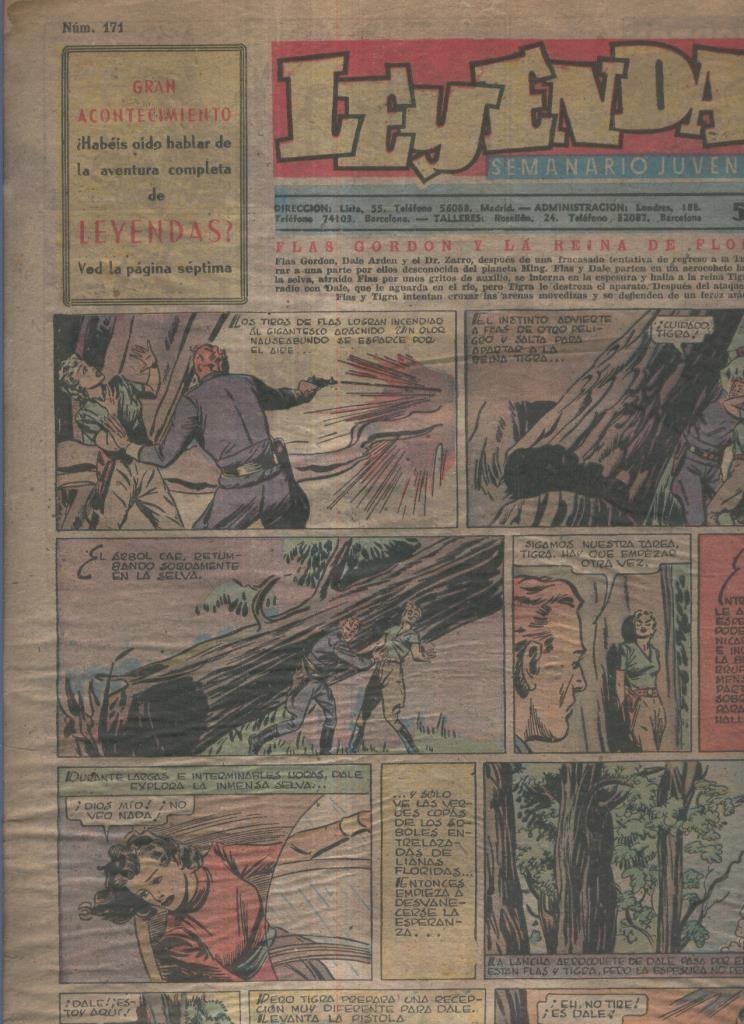 Leyendas Infantiles de Hispano Americana numero 171 (procede de tomo desencuadernado)