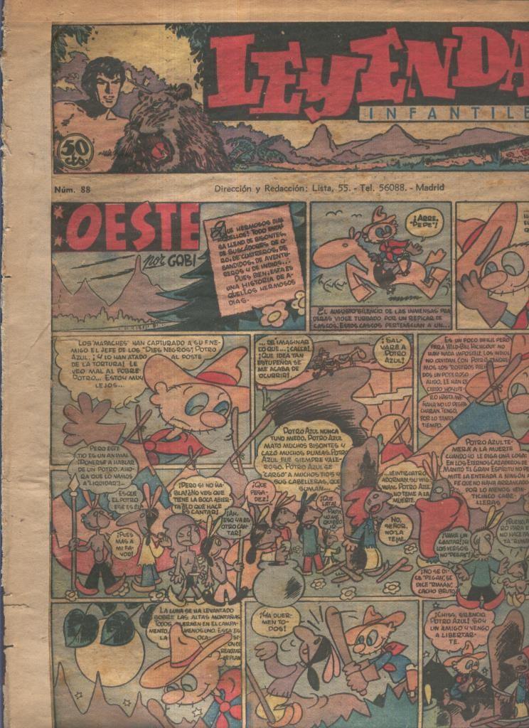 Leyendas Infantiles de Hispano Americana numero 088 (procede de tomo desencuadernado)