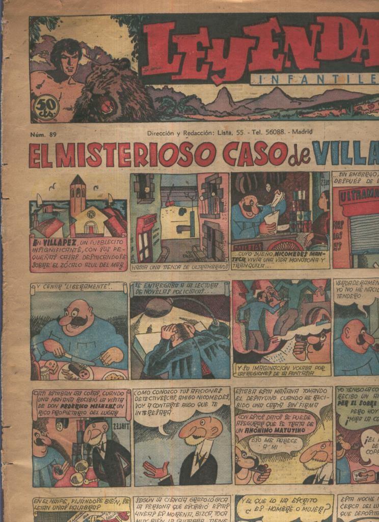 Leyendas Infantiles de Hispano Americana numero 089 (procede de tomo desencuadernado)