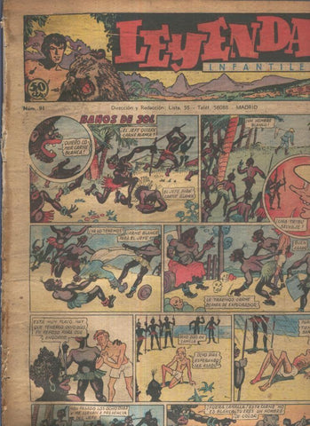 Leyendas Infantiles de Hispano Americana numero 091 (procede de tomo desencuadernado)
