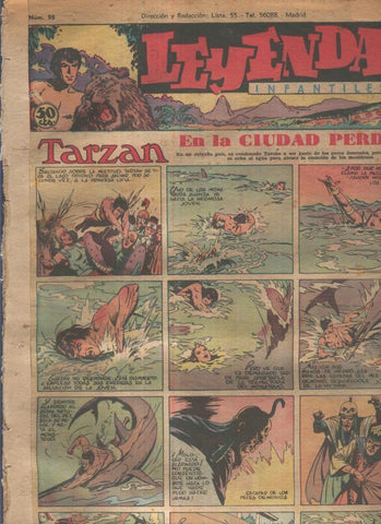 Leyendas Infantiles de Hispano Americana numero 098 (procede de tomo desencuadernado)