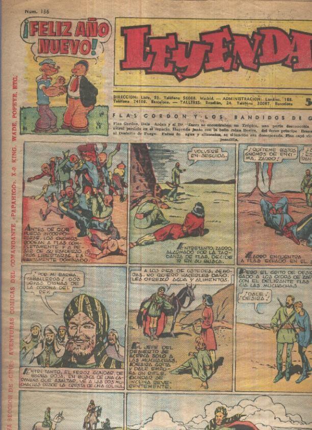 Leyendas Infantiles de Hispano Americana numero 136 (procede de tomo desencuadernado)