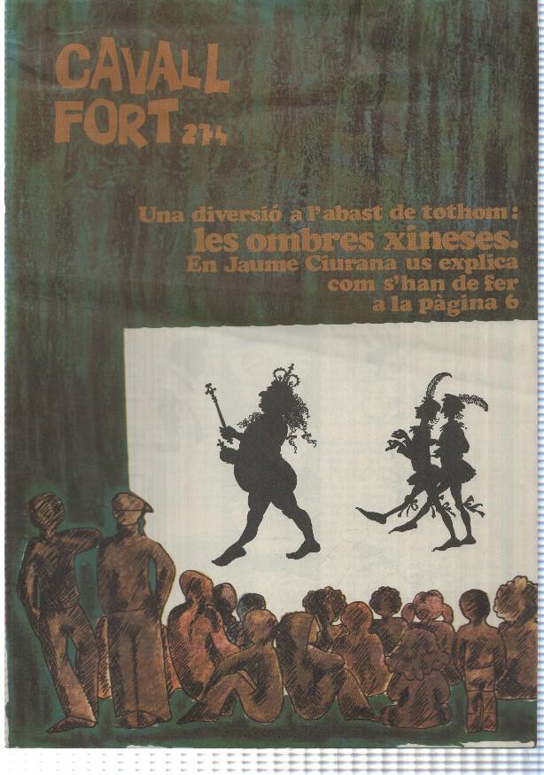 revista: Cavall Fort num 274, març 1974 - Les ombres xineses
