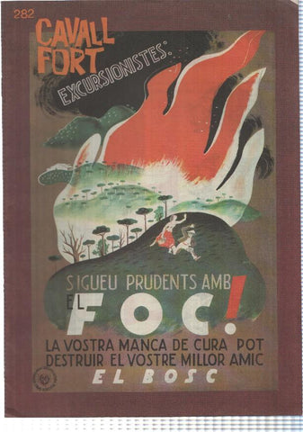 revista: Cavall Fort num 282, juny 1974 - Els incendis forestals