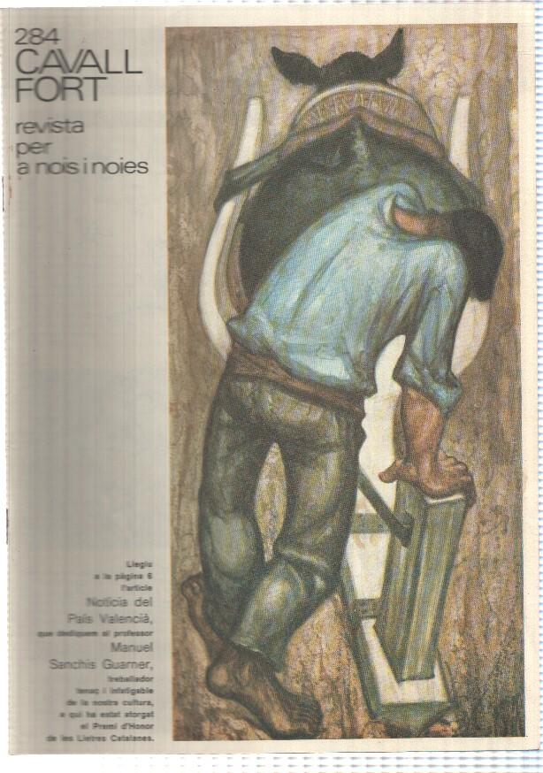 revista: Cavall Fort num 284, juliol 1974 - article: Manuel Sanchis Guarner premi dhonor de les lletres catalanes