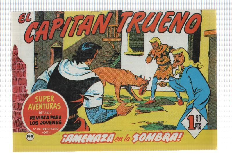 Facsimil editor desconocido de El Capitan Trueno numero 198: Amenaza en la sombra