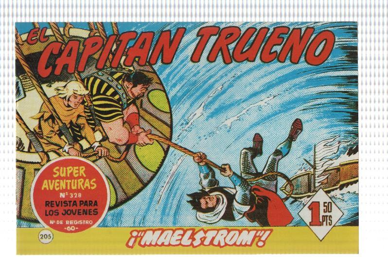 Facsimil editor desconocido de El Capitan Trueno numero 205: maelstrom