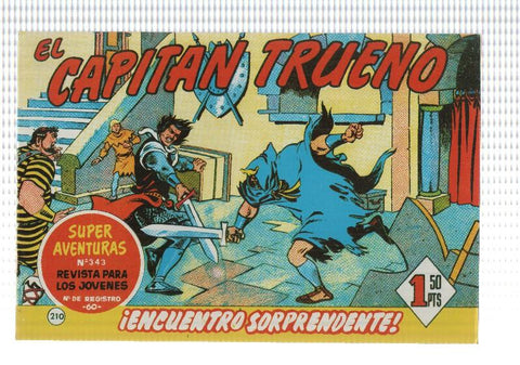 Facsimil editor desconocido de El Capitan Trueno numero 210: Encuentro sorprendente