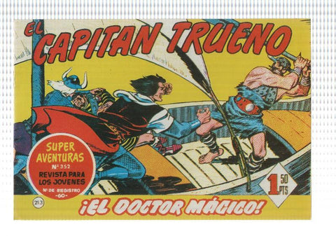 Facsimil editor desconocido de El Capitan Trueno numero 213: El doctor magico