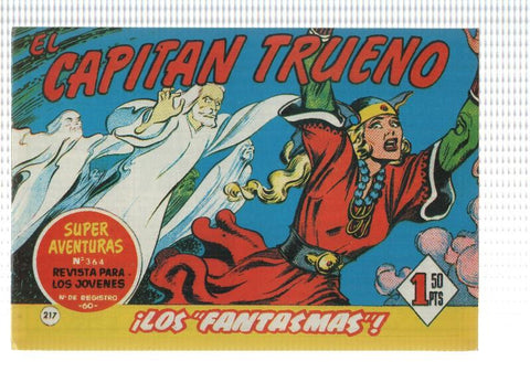 Facsimil editor desconocido de El Capitan Trueno numero 217: Los fantasmas