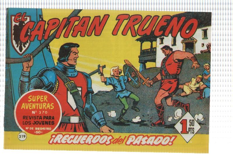Facsimil editor desconocido de El Capitan Trueno numero 219: Recuerdos del pasado