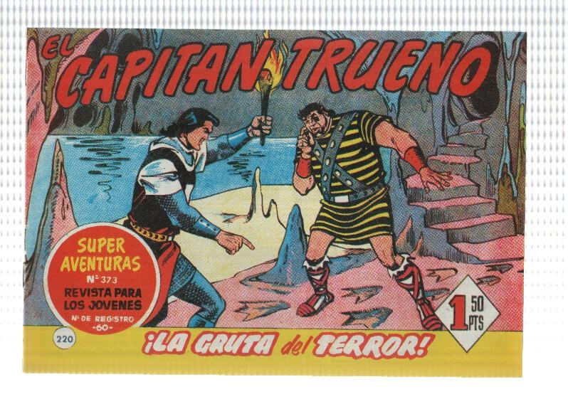 Facsimil editor desconocido de El Capitan Trueno numero 220: La gruta del terror