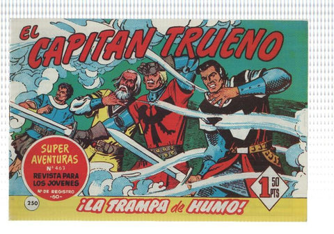 Facsimil editor desconocido de El Capitan Trueno numero 250: La trampa de humo