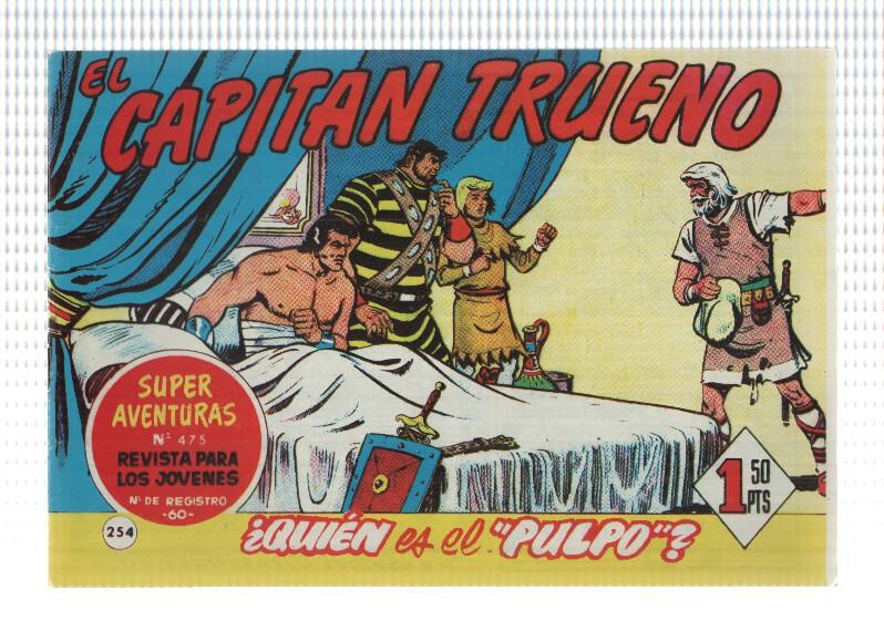 Facsimil editor desconocido de El Capitan Trueno numero 254: Quien es el Pulpo