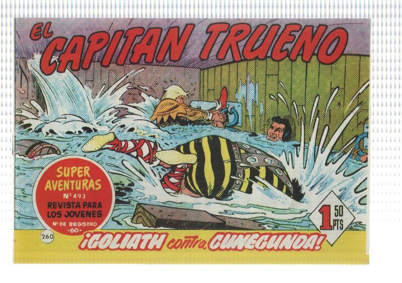 Facsimil editor desconocido de El Capitan Trueno numero 260: Goliath contra Gunegunda