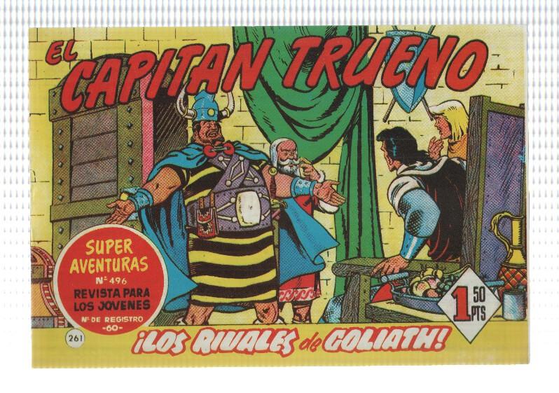 Facsimil editor desconocido de El Capitan Trueno numero 261: Los rivales de Goliath