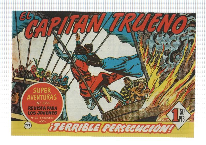 Facsimil editor desconocido de El Capitan Trueno numero 271: Terrible persecucion