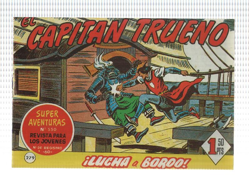 Facsimil editor desconocido de El Capitan Trueno numero 279: Lucha a bordo