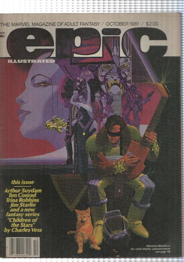 Magazine: Epic illustrated. Oct 1981 vol. 1 num 8 - New fantasy series: Children of the stars by Charles Vess