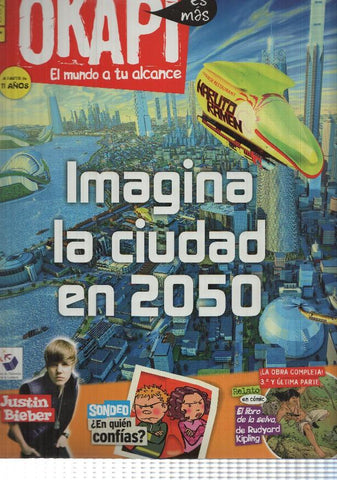revista Okapi: num 099 nov 2010. EnFoco: Justin Bieber, en portada Dani Martín
