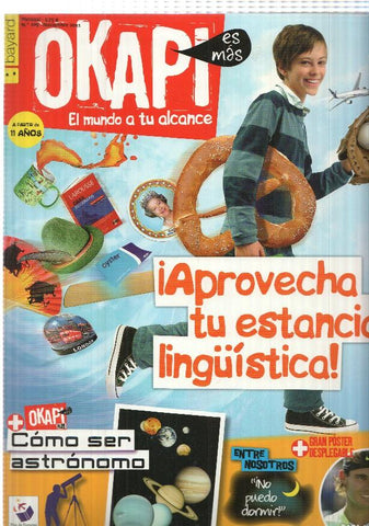 revista Okapi: num 109 nov 2011. Gran poster: Rafa Nadal, EnFoco: Las aventuras de Tintin, en portada Sara Molina